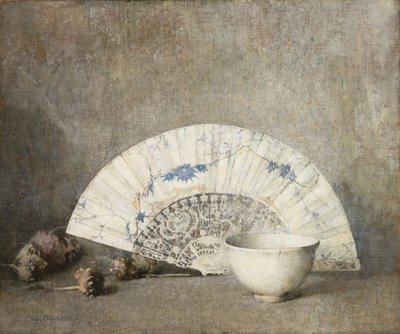 Wachlarz, ok. 1919 (olej na płótnie) autorstwa Emil Carlsen