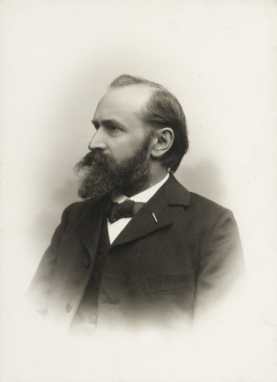 Portret kompozytora i organisty Otto Mallinga 1848-1915, ok. 1915 r. 1900. autorstwa Emil Hohlenberg