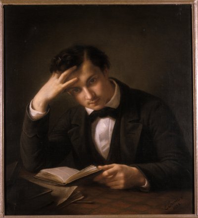 Młody student, 1858 autorstwa Emil Jacobs