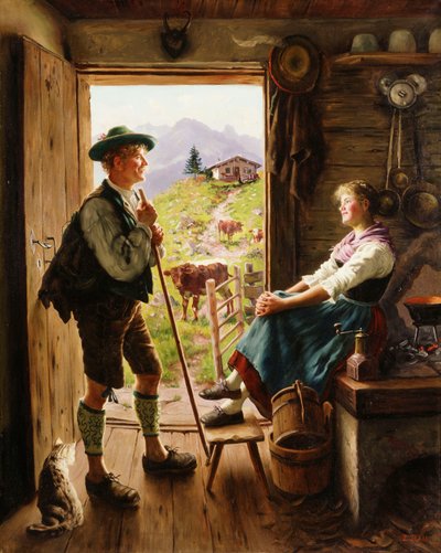 Para tyrolska, autorstwa Emil Karl Rau