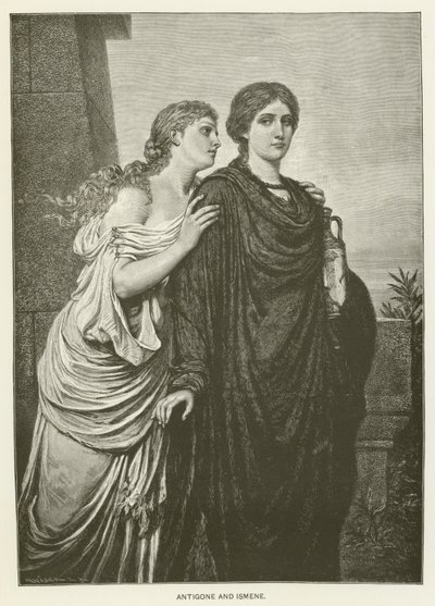 Antygona i Ismene autorstwa Emil Teschendorff