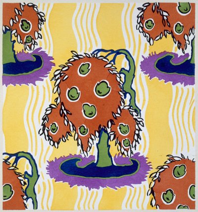Projekt z „Floreal Dessins & Coloris Nouveaux”, wydanego w Paryżu, ok. 1925 (kolor lito) autorstwa Émile Allain Séguy