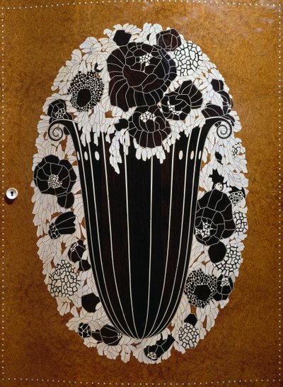 Szafka narożna w stylu Art Deco autorstwa Émile Jacques Ruhlmann