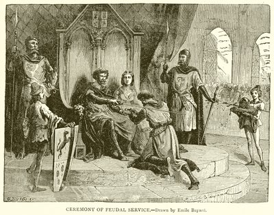 Ceremonia Służby Feudalnej autorstwa Emile Antoine Bayard