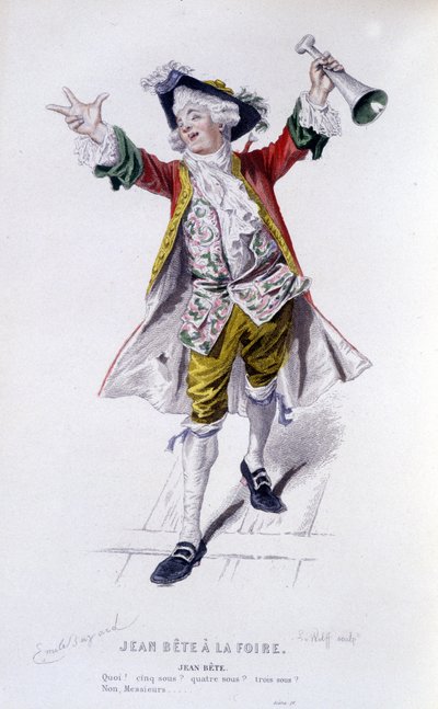 , Kompletne dzieło Beaumarchais (1732-1799) Edouarda Fourniera. rysunek Emile