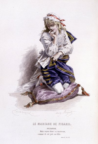 Całe dzieło Beaumarchais (1732-1799) Edouarda Fourniera. rysunek Emile
