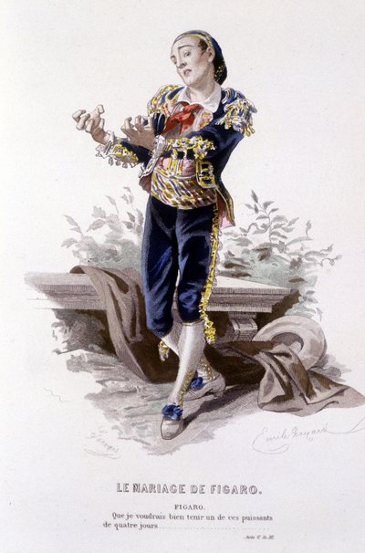 Całe dzieło Beaumarchais (1732-1799) Edouarda Fourniera. rysunek Emile