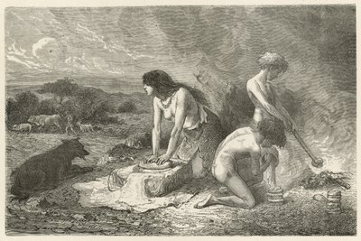 Sztuka pieczenia w epoce kamienia autorstwa Emile Antoine Bayard