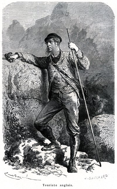 Portret turysty angielskiego autorstwa Emile