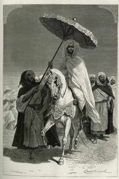 Sułtan Hassan I Maroka autorstwa Emile Antoine Bayard