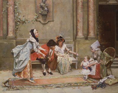 Pierwsze kroki autorstwa Emile August Pinchart