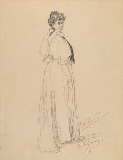 Szkic damy autorstwa Emile Auguste Carolus Duran
