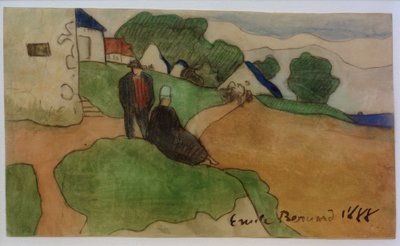 Wioska bretońska autorstwa Emile Bernard
