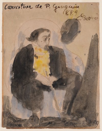 Karykatura Paula Gauguina autorstwa Emile Bernard