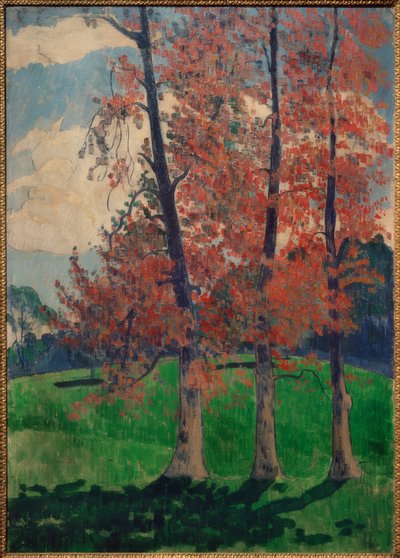 Czerwone topole autorstwa Emile Bernard