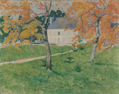 Dom wśród drzew. Pont-Aven, 1888 autorstwa Emile Bernard