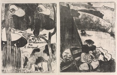 Les Bretonneries: Strona tytułowa i powrót z pielgrzymki autorstwa Emile Bernard