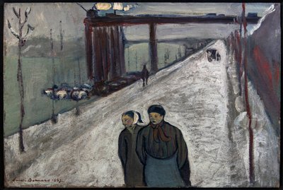 Quai de Clichy - 1887 (olej na płótnie) autorstwa Emile Bernard