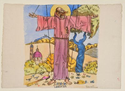 Święty Franciszek z Asyżu autorstwa Emile Bernard
