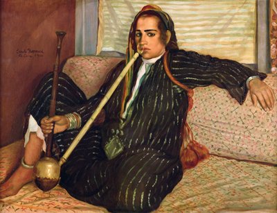 Palenie Haschicha, 1900 autorstwa Emile Bernard