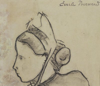 Studium kobiety bretońskiej autorstwa Emile Bernard