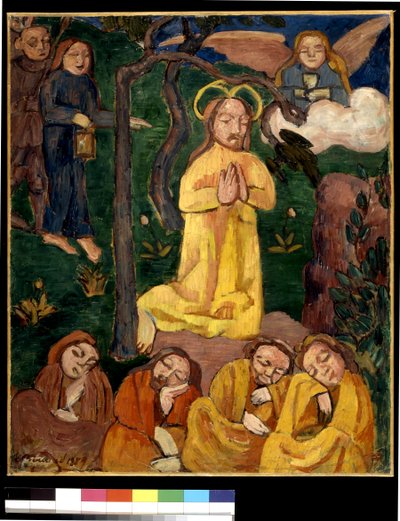 Żółty Chrystus (olej na płótnie) autorstwa Emile Bernard