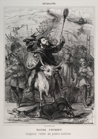 Fakty: Mistrz Courbet inauguruje Szkołę Malarstwa Współczesnego autorstwa Émile Bénassit