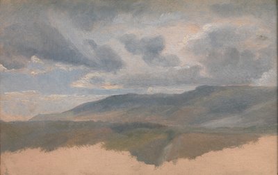 Studium krajobrazu z chmurami, ca. 1829-31. autorstwa Emile Charles Joseph Loubon