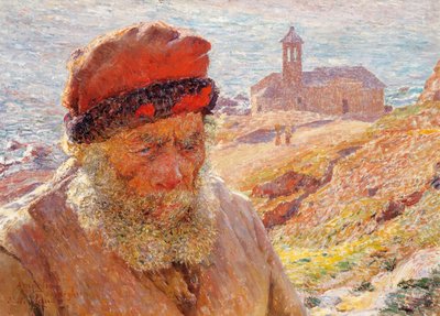 Ampelio, stary rybak z Bordighera autorstwa Emile Claus