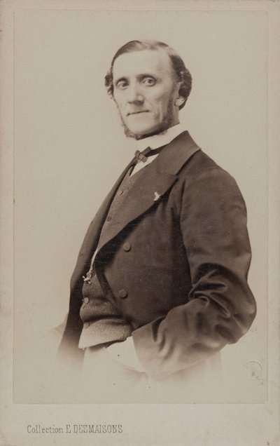 Portret pianisty i kompozytora Jean-Henri Raviny 1818-1906. autorstwa Emile Desmaisons