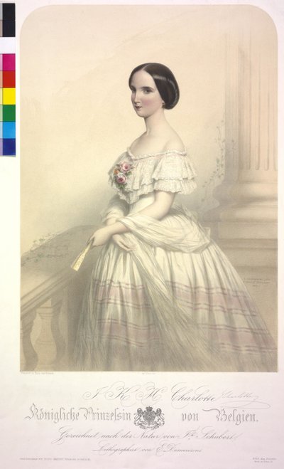 Królewska księżniczka Belgii I K. H. Charlotte autorstwa Emile Desmaisons