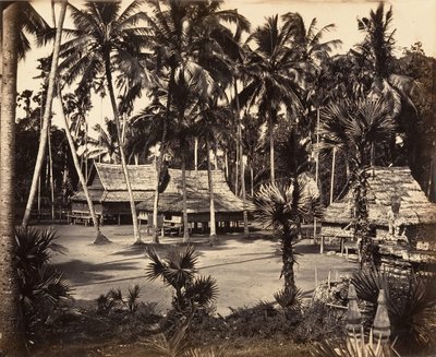 Bonzerie Wielkiej Pagody, 1866. autorstwa Emile Gsell