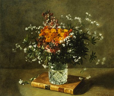 Kwiatowa martwa natura, 1872 autorstwa Emile Gustave Couder
