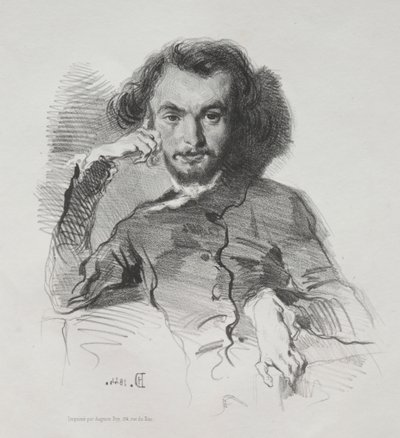 Charles Pierre Baudelaire autorstwa Emile Isidore Deroy