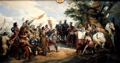 Bitwa pod Bouvines, 27 lipca 1214 1827. autorstwa Emile Jean Horace Vernet