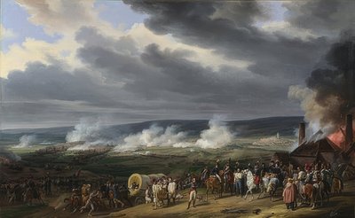 Bitwa pod Jemappes. 1821 autorstwa Emile Jean Horace Vernet