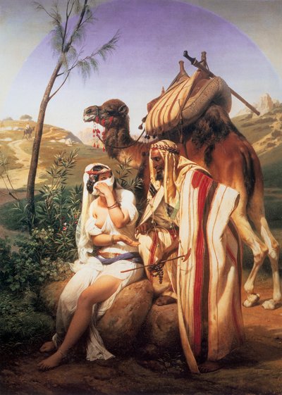 Juda i Tamar, 1840. autorstwa Emile Jean Horace Vernet