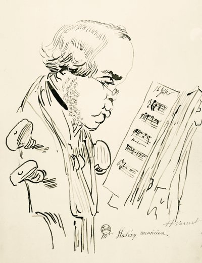 Portret Jacques Fromental Elie Levy, znany jako Halevy (Paryż autorstwa Emile Jean Horace Vernet