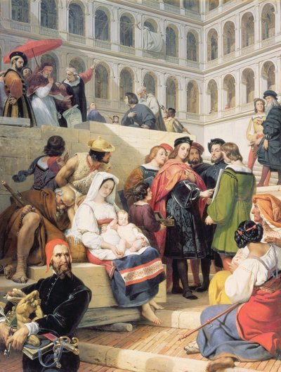 Raphael w Watykanie, 1832 r. autorstwa Emile Jean Horace Vernet