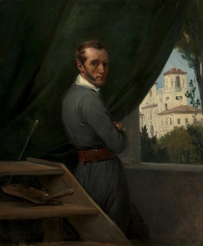 Autoportret w Rzymie, 1832 r. autorstwa Emile Jean Horace Vernet