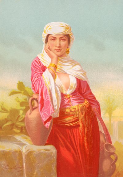Kobieta z Samarii autorstwa Emile Jean Horace Vernet