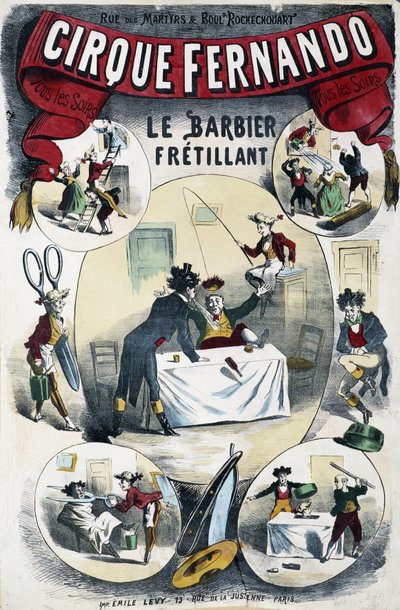 Cirque Fernando: The Writing Barber – plakat Lévy