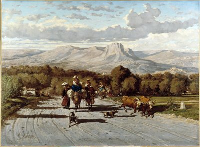 Trasa z Nicei do Antibes autorstwa Emile Loubon