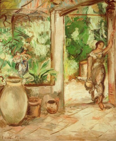 Kobieta z kubkiem autorstwa Emile Othon Friesz