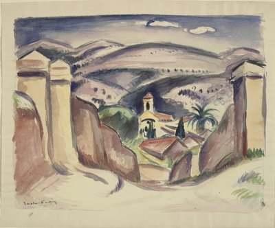 Wejście do Cassis, zwane także Wieżą Kościelną Cassis autorstwa Emile Othon Friesz