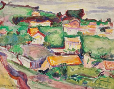 Widok w kierunku wioski autorstwa Emile Othon Friesz