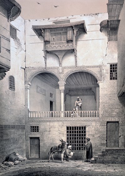 „Dom Beyta El-Czeleby”, XIX w. autorstwa Emile Prisse d