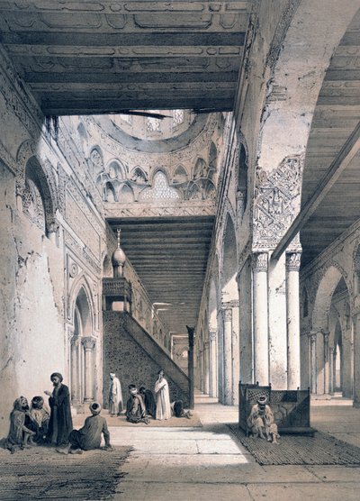 „Meczet Ahmeda Ibn Toulouna”, XIX w. autorstwa Emile Prisse d