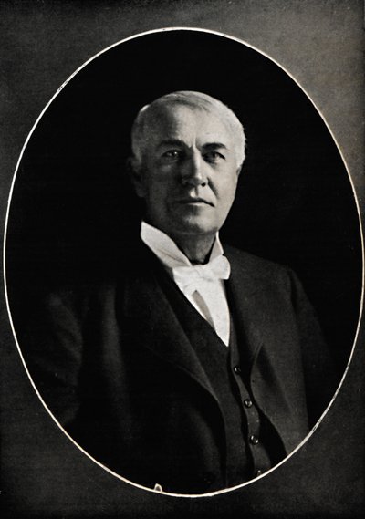 Thomas Edison, Czarnoksiężnik z Zachodu, ok. 1880, 1914. autorstwa Emilie Bieber
