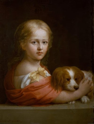 Dziewczyna z psem autorstwa Emilie Lachaud de Loqueyssie